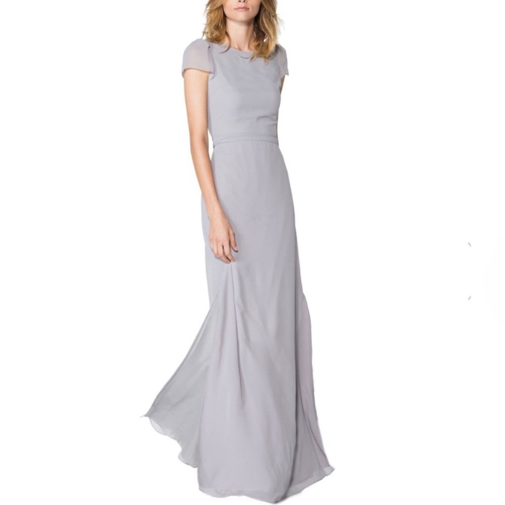 Joanna August Classic Gray Maxi Dress